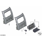 BMW Console Trim Panel (Black) - Genuine BMW 51169235494