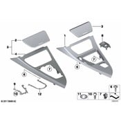 BMW Console Trim Panel - Genuine BMW 51169242734