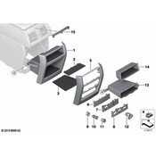 BMW Trim Rear Top - Genuine BMW 51169252110