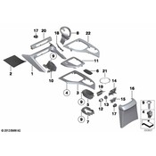 BMW Trim Centre Console Fineline Bay - Genuine BMW 51169252849