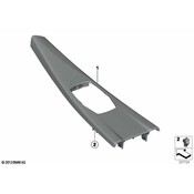 BMW Decor Panel For Centre Console (Pearl) - Genuine BMW 51169287909