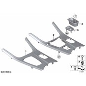 BMW Decor Panel For Centre Console (Nussbaumwurzel) - Genuine BMW 51169302207