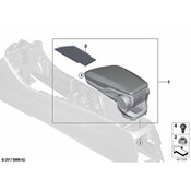 BMW Console Armrest - Genuine BMW 51169321844