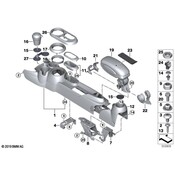 Mini Console Mat - Genuine Mini 51169360385
