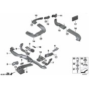 BMW Instrument Panel Air Duct - Genuine BMW 51169386238