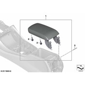 BMW Console Armrest - Genuine BMW 51169869441