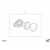 MINI Retrofit Kit Fuel Flap SChrome (Primed) - Genuine MINI 51170419864