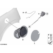MINI Fuel Filler Housing - Genuine MINI 51177190623