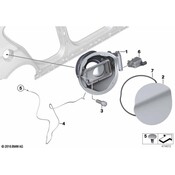 BMW Fuel Filler Housing - Genuine BMW 51177301813