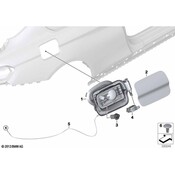 BMW Fuel Filler Door - Genuine BMW 51178057823