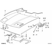 BMW Left Headlight Cover Sealing - Genuine BMW 51178108003
