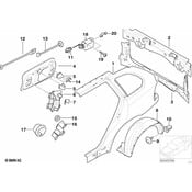 BMW Fill-In Flap Bracket - Genuine BMW 51178403212