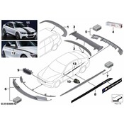 BMW Rear Diffuser Black Matt (M Performance) - Genuine BMW 51192291417