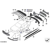 BMW Bumper Diffuser - Genuine BMW 51195A4F525