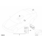 BMW Remote Control Transmitter for Keyless Entry and Alarm System - Genuine BMW 51210033468