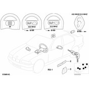 BMW Remote Control Transmitter for Keyless Entry and Alarm System - Genuine BMW 51210033931