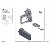 BMW Remote Control Transmitter for Keyless Entry and Alarm System (Z4) - Genuine BMW 51210037552