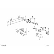 BMW Catch With Key Left (*Code 5000) - Genuine BMW 51211851987