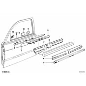 BMW Moulding Front Left - Genuine BMW 51211864689