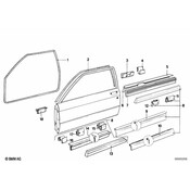 BMW Door Weatherstrip Inner - Genuine BMW 51211874435