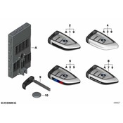 BMW Remote Control Transmitter for Keyless Entry and Alarm System - Genuine BMW 51212457958