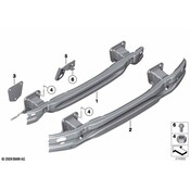 BMW Carrier Bumper Rear (X1) - Genuine BMW 51212990173
