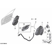 BMW Operating Rod Door Front Right - Genuine BMW 51212990418