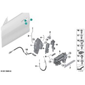 BMW Door Latch Bracket - Genuine BMW 51215A29AD3