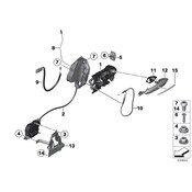 BMW Door Lock Actuator Motor Front Left - Genuine BMW 51215A36E47