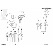 BMW Keyholder Radio Key - Genuine BMW 51217008769