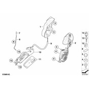 BMW Operating Rod Door Front Right - Genuine BMW 51217137052