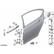 BMW Gasket Door Brake Rear - Genuine BMW 51217177651