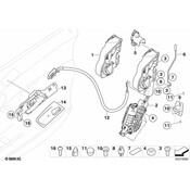 BMW Operating Rod Door Front Left - Genuine BMW 51217180015