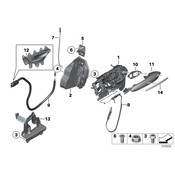BMW Interior Door Handle - Genuine BMW 51217223672