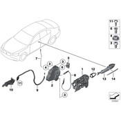BMW Carrier With Catch Coded Left - Genuine BMW 51217227501