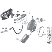 BMW Carrier With Catch With Key Left - Genuine BMW 51217265083
