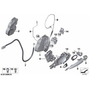 BMW Exterior Door Handle - Genuine BMW 51217286162