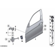 BMW Front Door Brake Gasket - Genuine BMW 51217339356