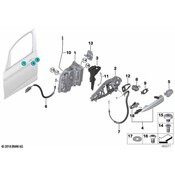 BMW Door Lock Operating Rod - Genuine BMW 51217349506