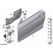 BMW Door Check Strap - Genuine BMW 51217446726