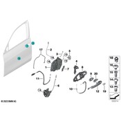 BMW Door Lock Operating Rod - Genuine BMW 51217474661