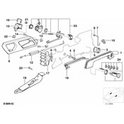 BMW Door Latch Cable Left - Genuine BMW 51218117723