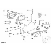 BMW Right Operating Rod - Genuine BMW 51218237290