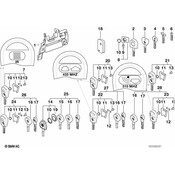 BMW Set Of Keys With Ews Control Unit - Genuine BMW 51219068737