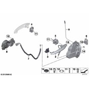 MINI Door Lock Operating Rod - Genuine MINI 51219800559