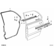 BMW Molding Left (Black) - Genuine BMW 51221959993