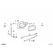 BMW Left Operating Rod - Genuine BMW 51221977617