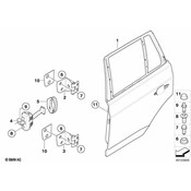 BMW Cover Door Retainer Rear Left - Genuine BMW 51223452821