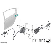 BMW Door Lock Actuator Motor Rear Left - Genuine BMW 51225A36E15