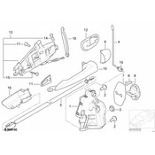 BMW Outside Door Handle Carrier Rear Right - Genuine BMW 51227044842